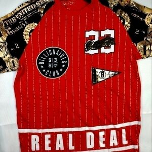 𝅺SWITCH billionaires club jersey red men's medium